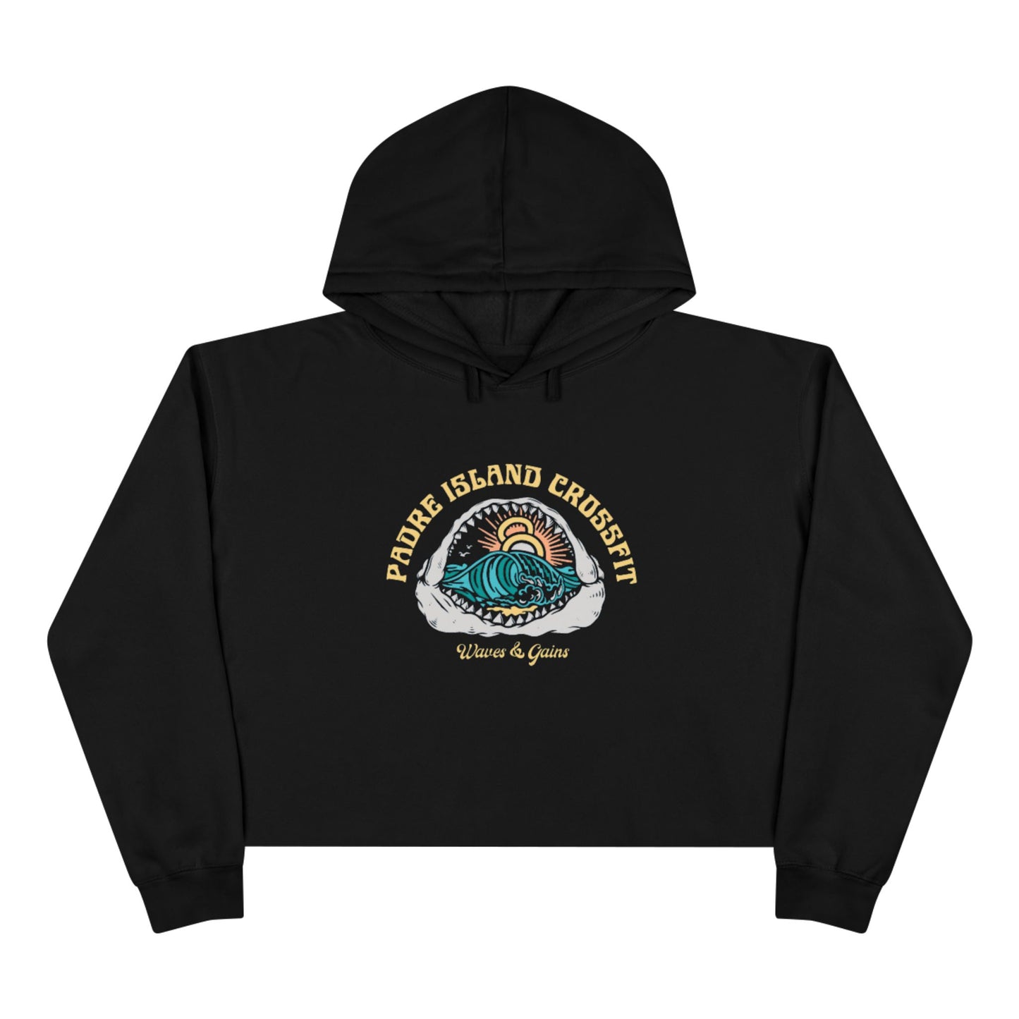 Shark Mouth Crop Hoodie
