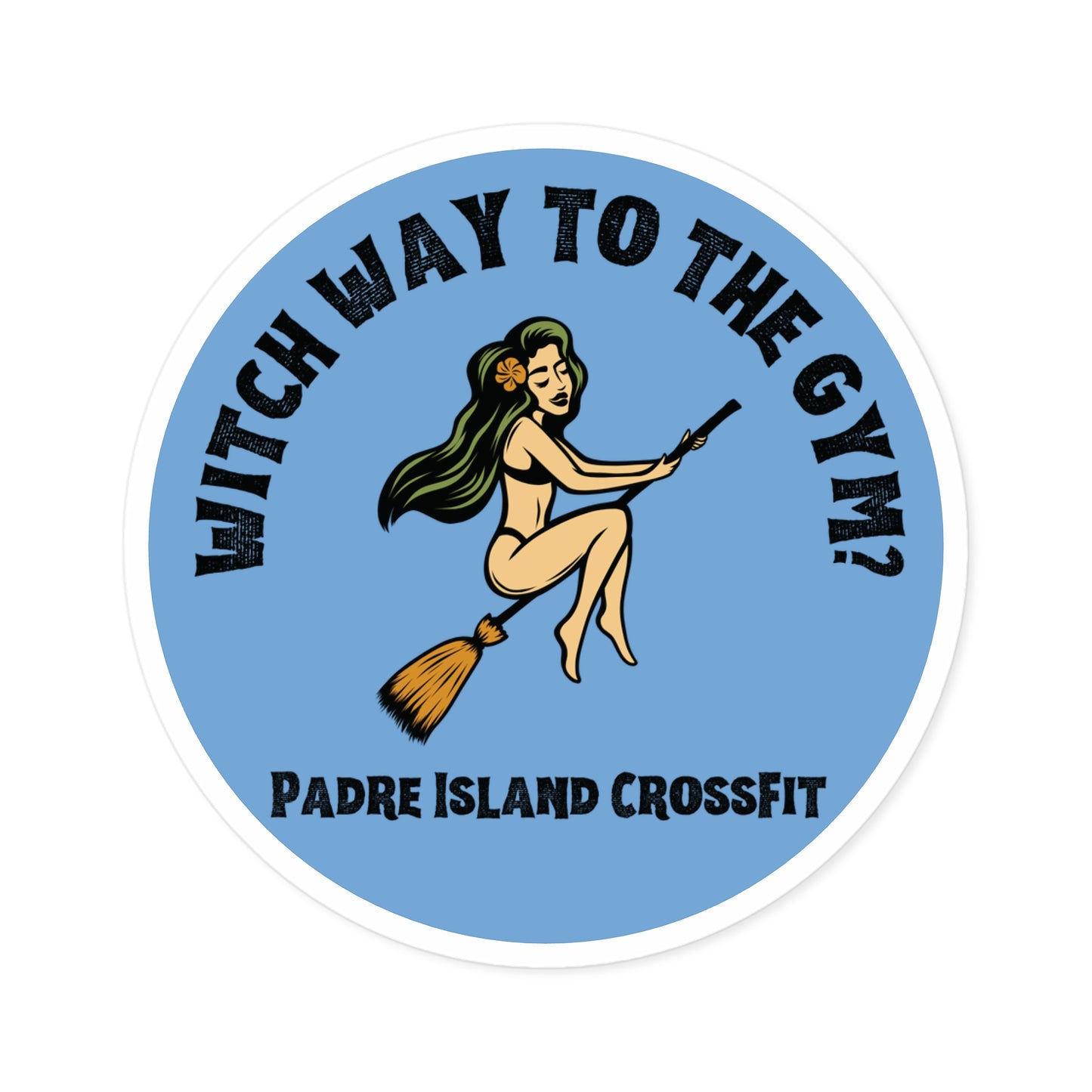 Witch Way to the Gym Sticker