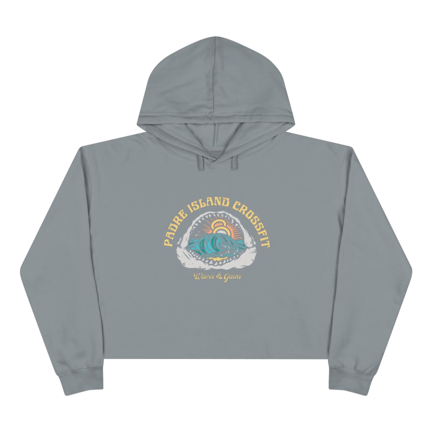 Shark Mouth Crop Hoodie