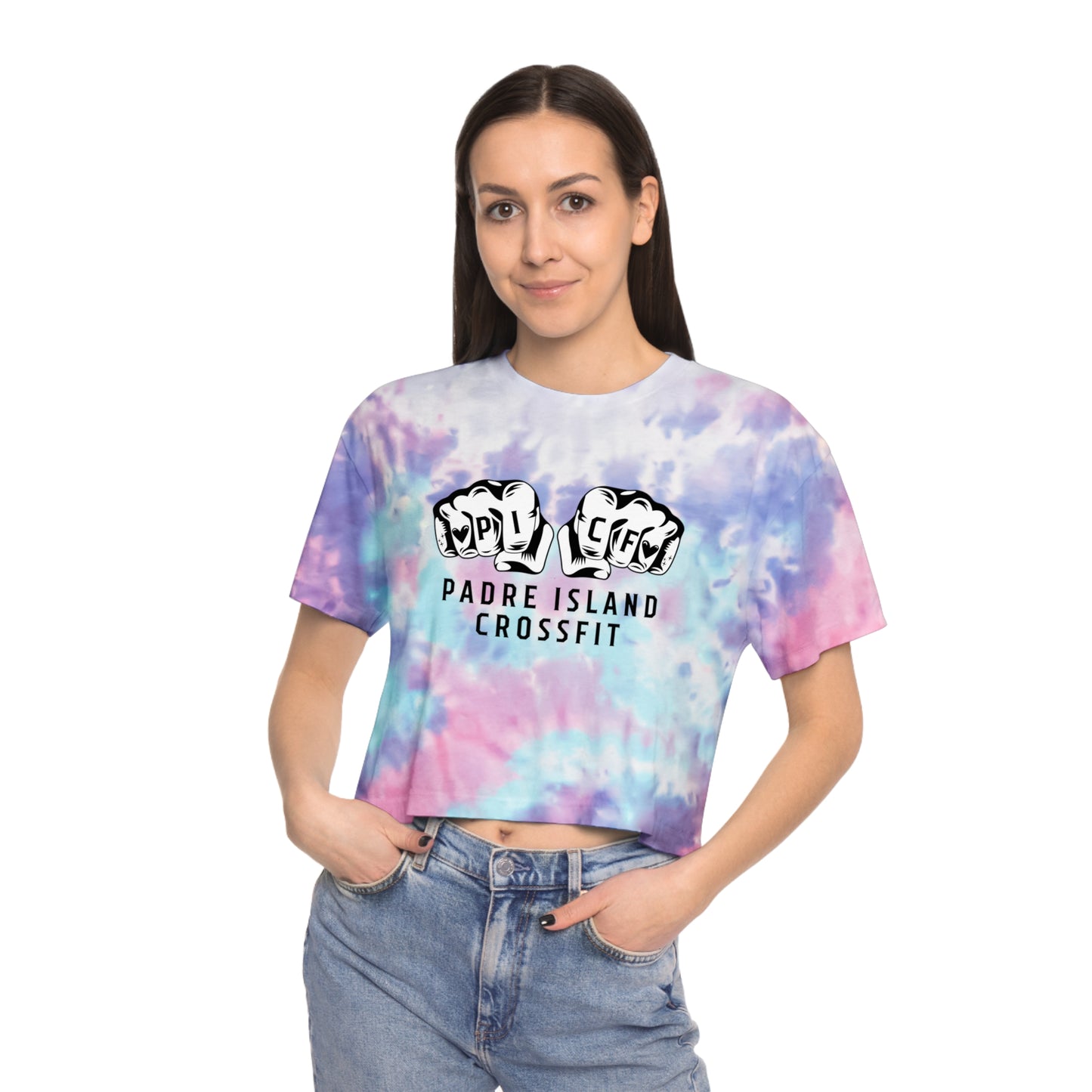 PICF Knuckles Tie-Dye Crop Tee