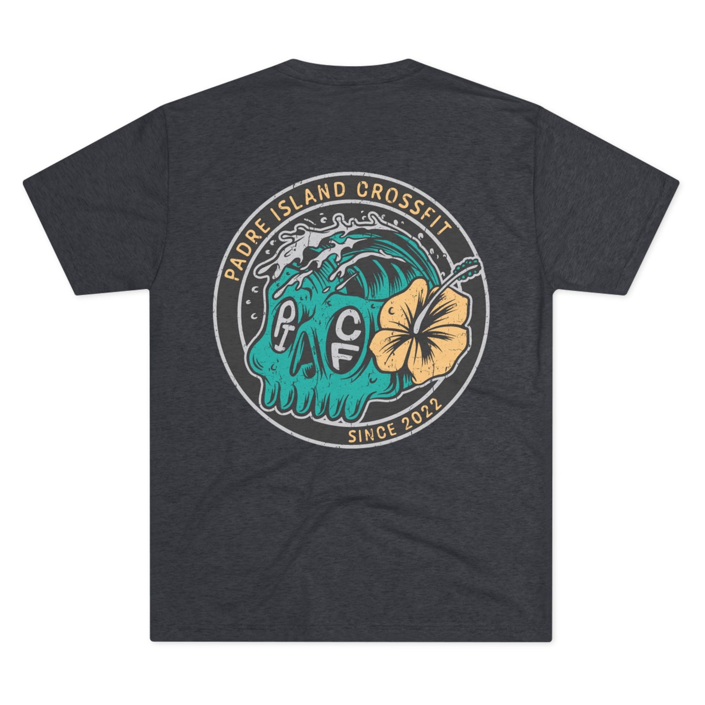 PICF Wave Skull Tri-Blend Tee