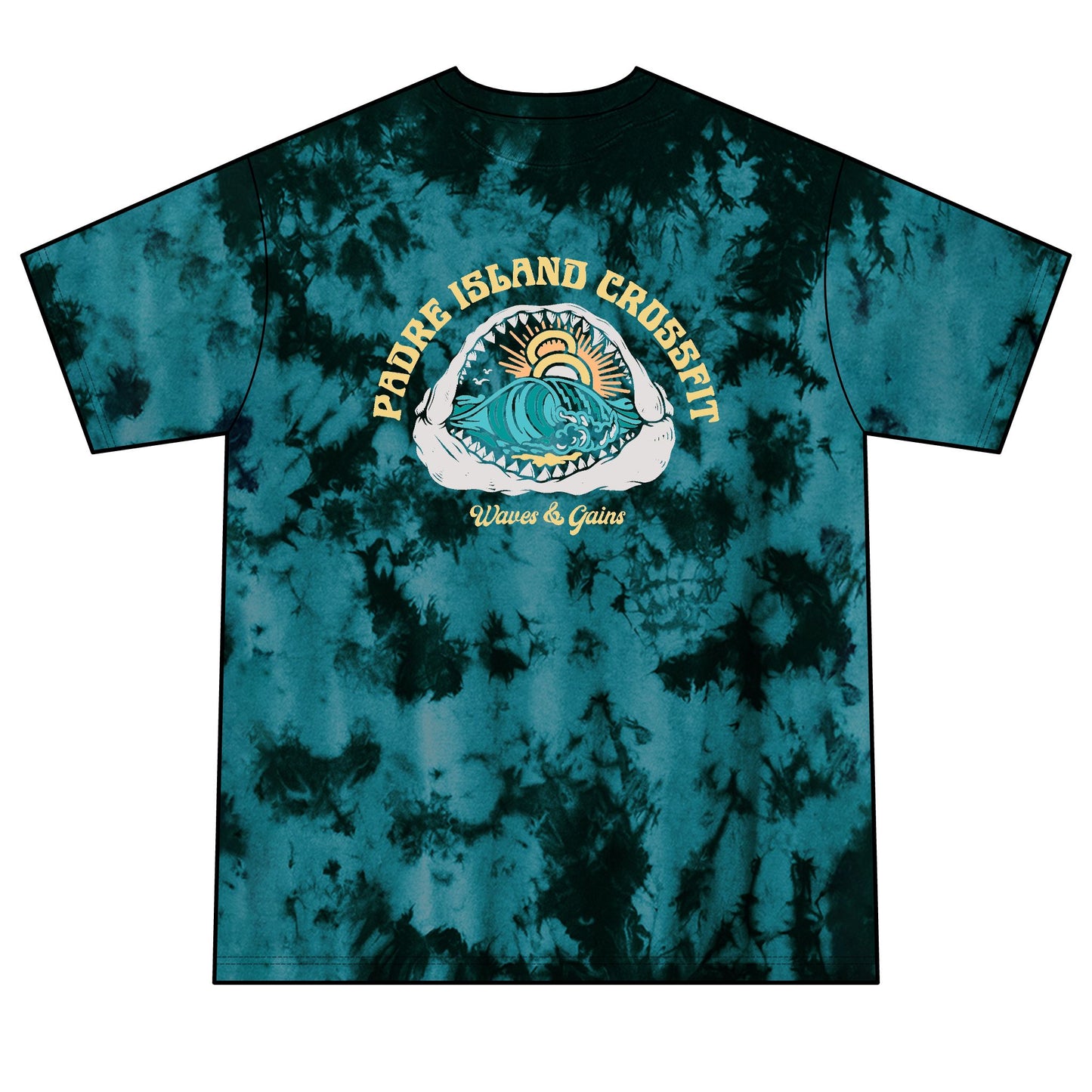 Shark Mouth Crystal Tie-Dye Tee