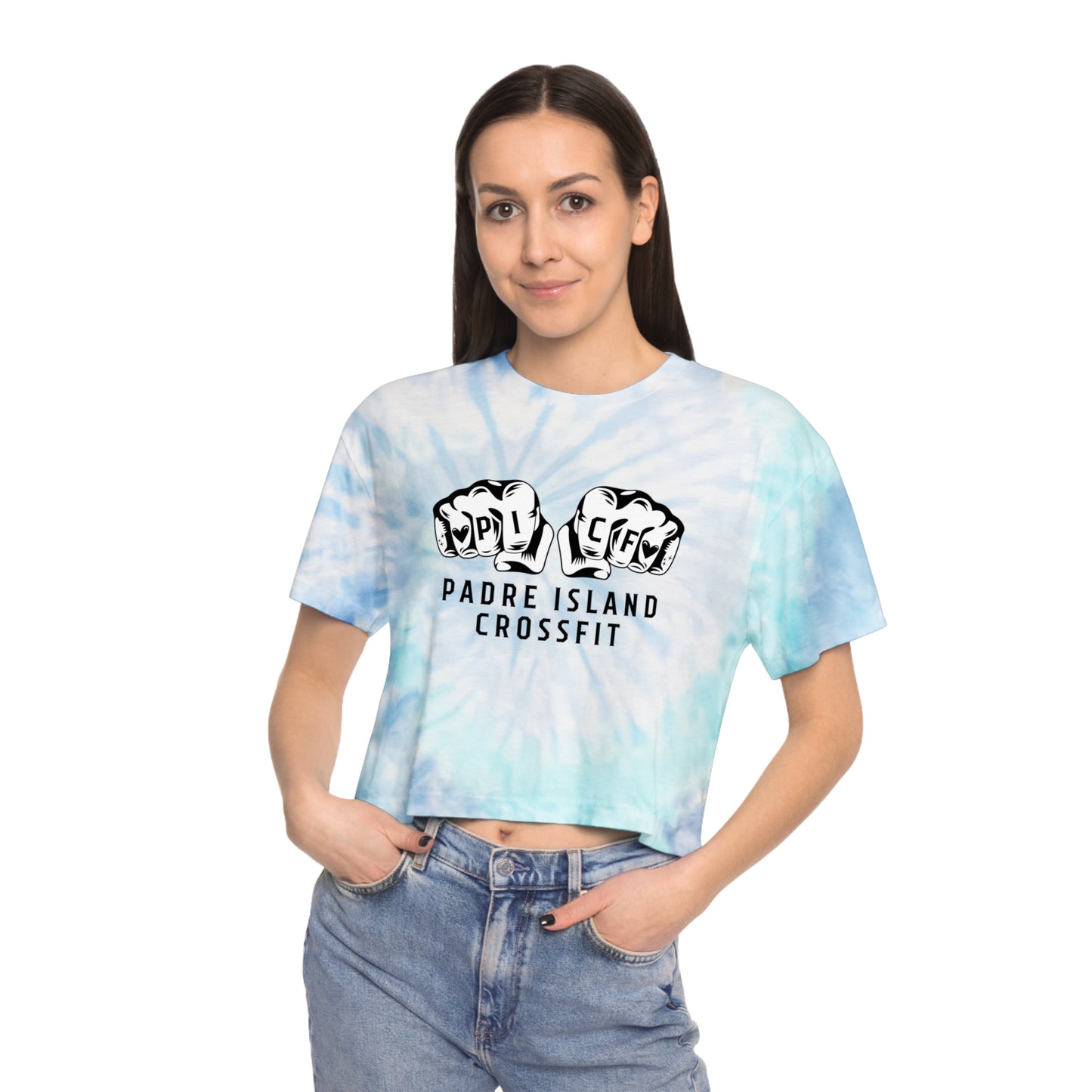 PICF Knuckles Tie-Dye Crop Tee